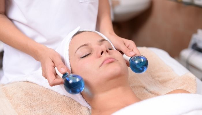 Ice Globe Facial & Holistic Jade Stone Lymphatic Drainage Facial